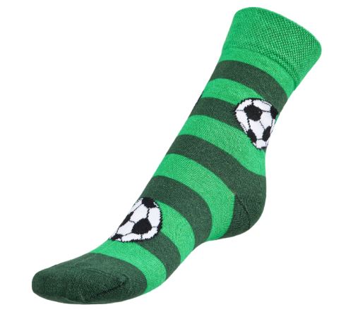 Ponožky dětské Fotbal zelená