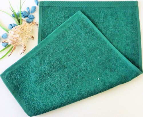 Dětský froté ručník 30x50 cm tmavě zelený