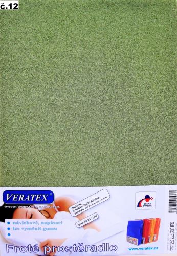Froté plachta 120x200 cm (č.12-stř.zelená)