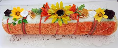 Veratex Textilní dortr roláda velká (kvítek)
