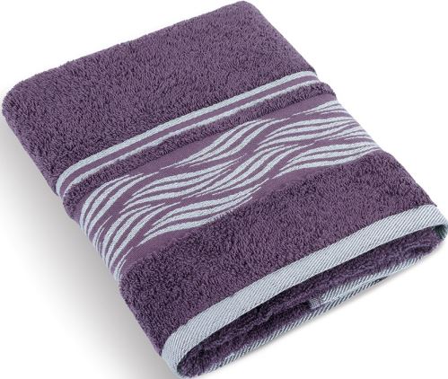 Froté ručník Vlnky 480g 50x100 cm (burgundy)