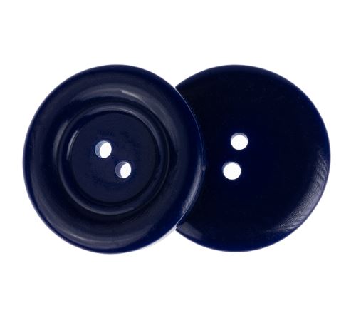 Knoflík - balení po 3 ks tmavě modrý prům. 35 mm