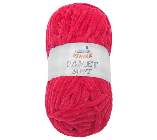 Příze SAMET červená 100g / 100 m