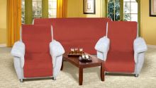 Souprava Korall micro 3+1+1 Terrakota 1ks 150x200, 2ks 65x150 cm Souprava Korall micro 3+1+1 Terrakota 1ks 150x200, 2ks 65x150 cm